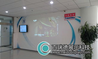北京百瑞德攜手中國航信打造多媒體互動(dòng)展示墻，圖文設(shè)計(jì)彰顯科技魅力